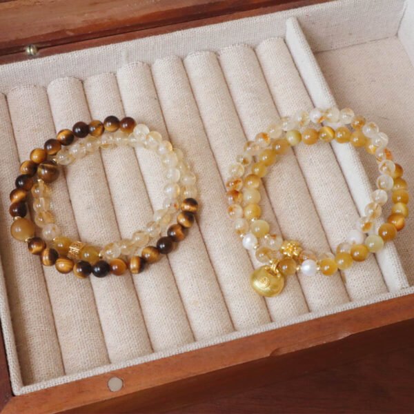 Women Yellow Crystal Bracelet