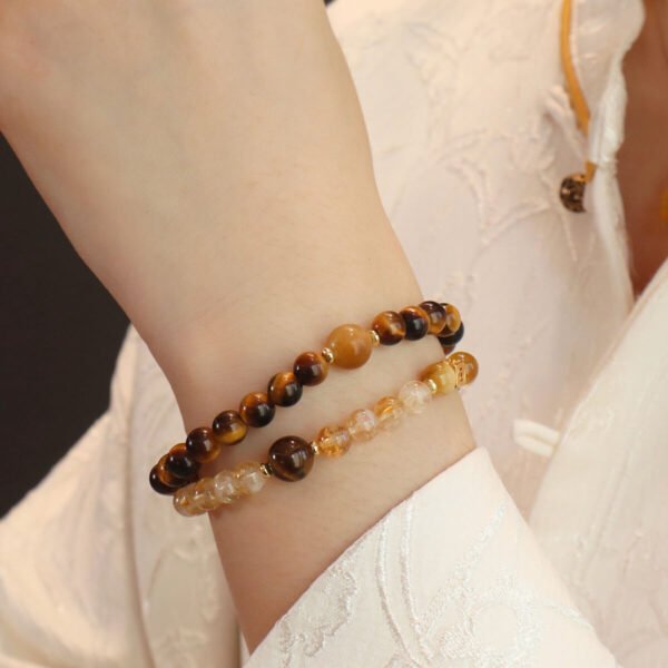 Women Yellow Crystal Bracelet - Image 8