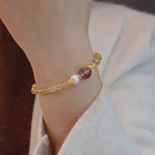 Women Bracelet Citrine Amethyst - Image 6