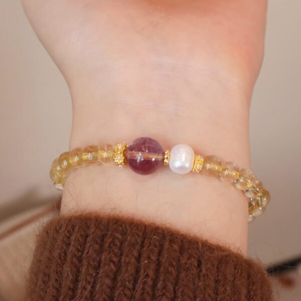 Women Bracelet Citrine Amethyst - Image 8