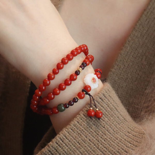 Women Bracelet Red Agate - Image 2