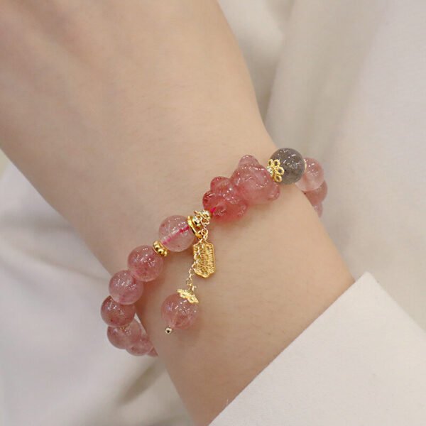 Women Bracelet Strawberry Quartz - Image 2