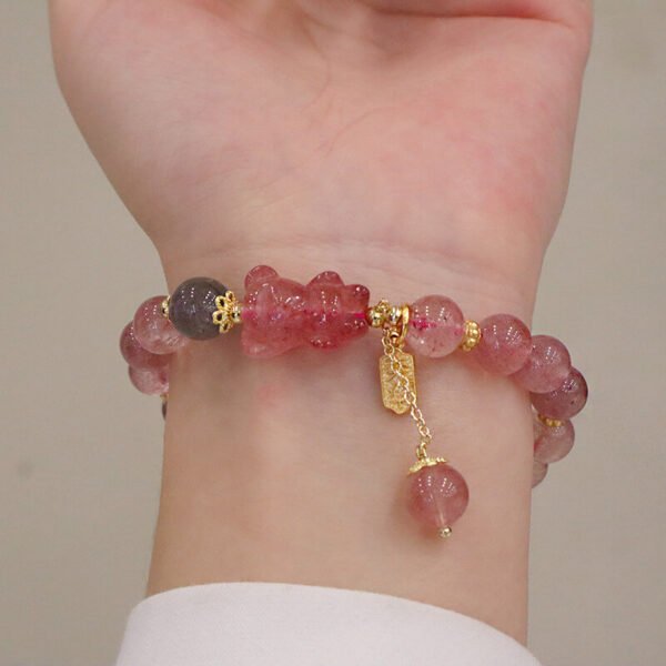 Women Bracelet Strawberry Quartz - Image 3