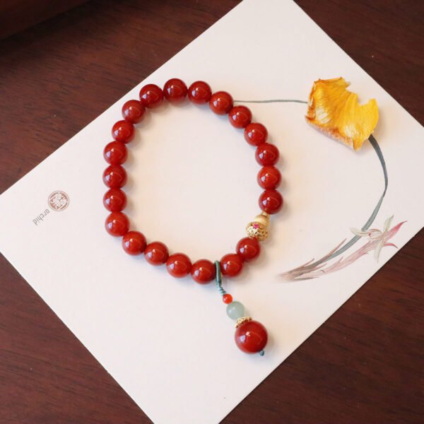 Women Bracelet Red Agate - Image 2