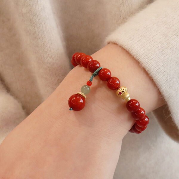 Women Bracelet Red Agate