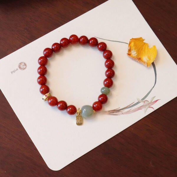 Women Bracelet Red Agate - Image 2