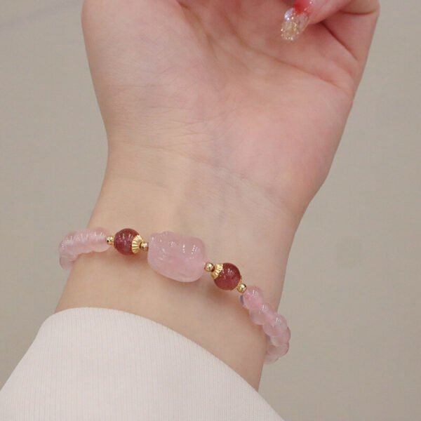 Women Bracelet Crystal Pink - Image 2