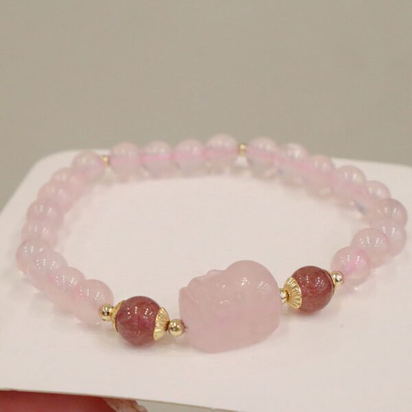 Women Bracelet Crystal Pink