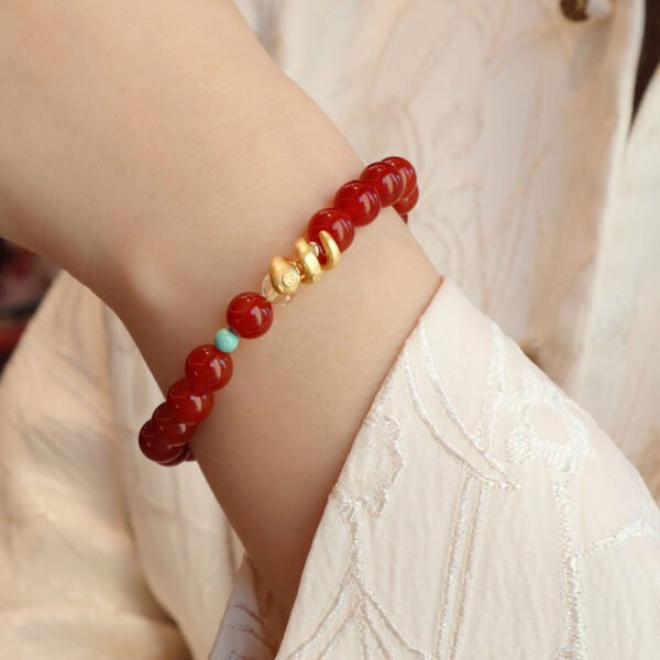 Women Bracelet Red Agate - Image 5