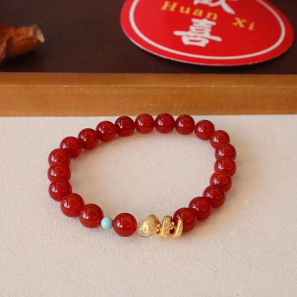 Women Bracelet Red Agate - Image 2