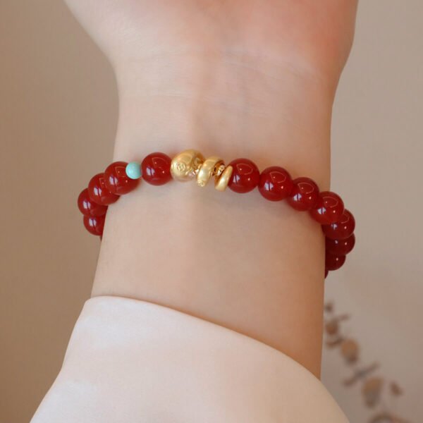 Women Bracelet Red Agate - Image 3