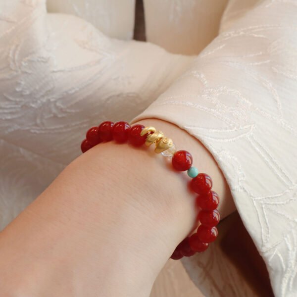 Women Bracelet Red Agate - Image 4