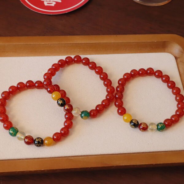 Women Bracelet Red Agate