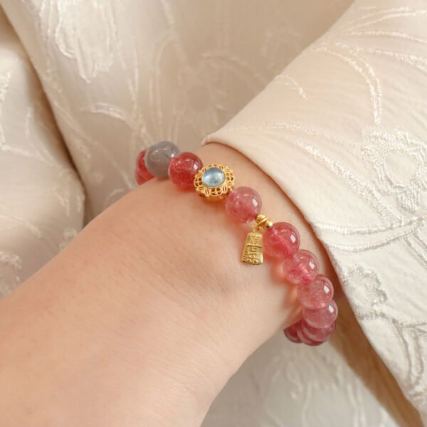 Women Bracelet Strawberry Crystal - Image 3