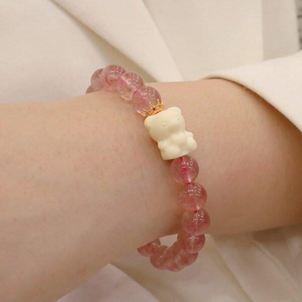 Women Bracelet Strawberry Crystal - Image 2