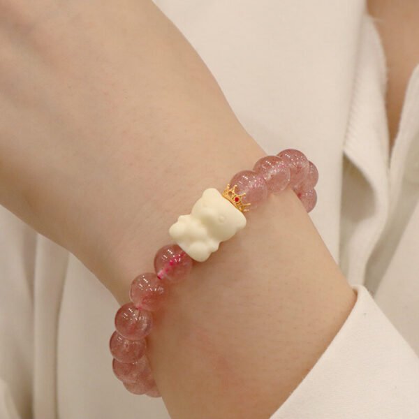 Women Bracelet Strawberry Crystal - Image 3