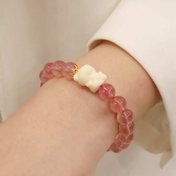 Women Bracelet Strawberry Crystal - Image 4