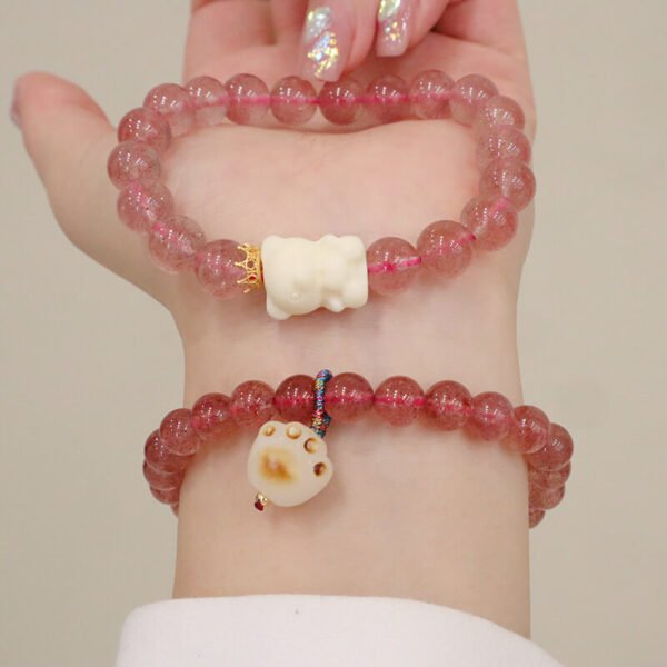 Women Bracelet Strawberry Crystal - Image 5