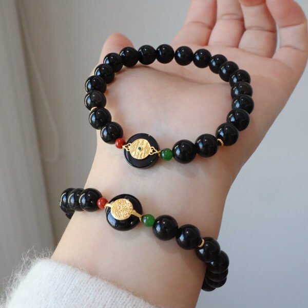 Couple Bracelet Obsidian