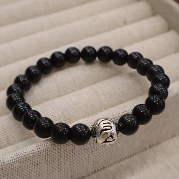 Unisex Bracelet Obsidian