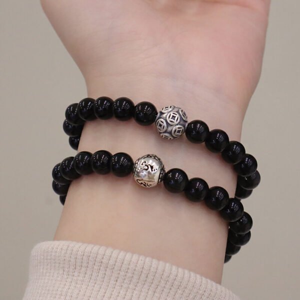 Unisex Bracelet Obsidian