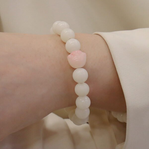 Women Bracelet White Bodhi - Image 3