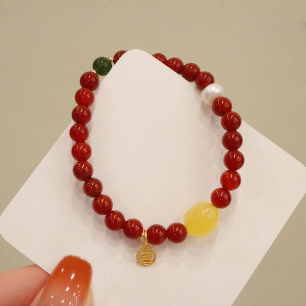 Women Bracelet Red Agate