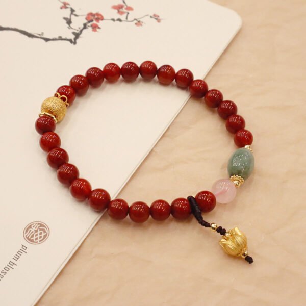 Women Bracelet Red Agate