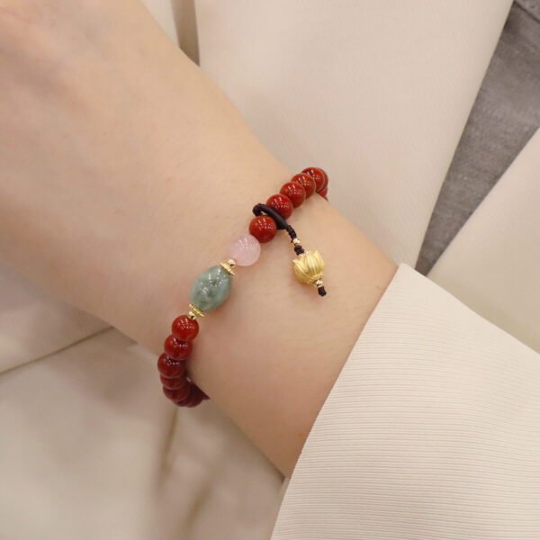 Women Bracelet Red Agate - Image 4