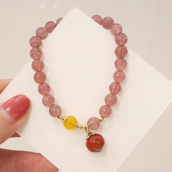 Women Bracelet Strawberry Crystal - Image 2