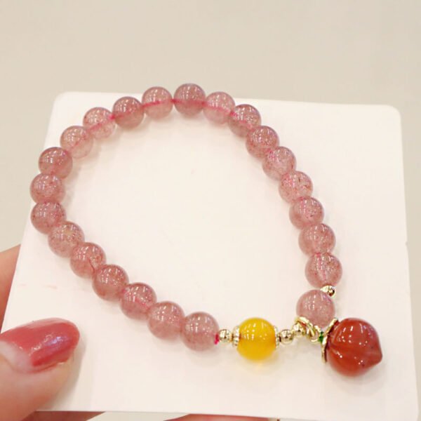 Women Bracelet Strawberry Crystal