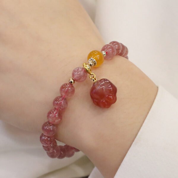 Women Bracelet Strawberry Crystal - Image 5