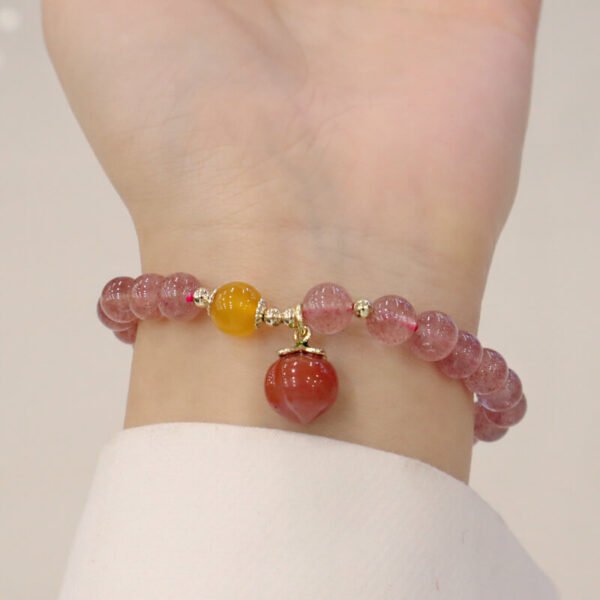 Women Bracelet Strawberry Crystal - Image 6