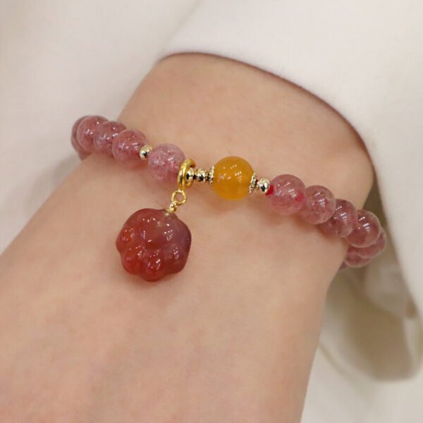 Women Bracelet Strawberry Crystal - Image 7