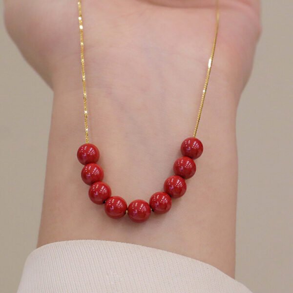 Women Necklace Imperial sand beads necklace collarbone chain - Image 2