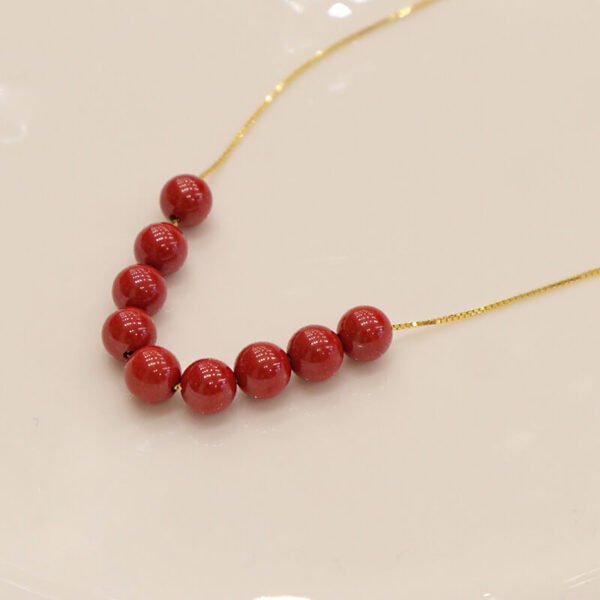 Women Necklace Imperial sand beads necklace collarbone chain - Image 3