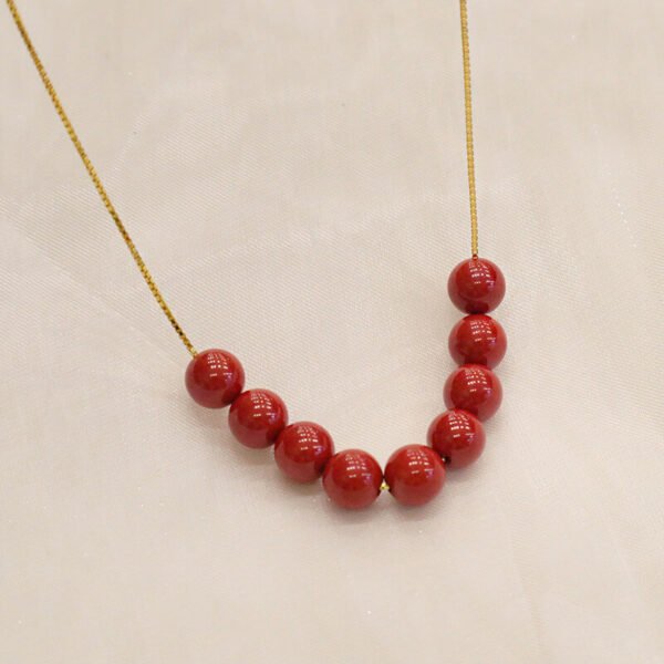 Women Necklace Imperial sand beads necklace collarbone chain - Image 5