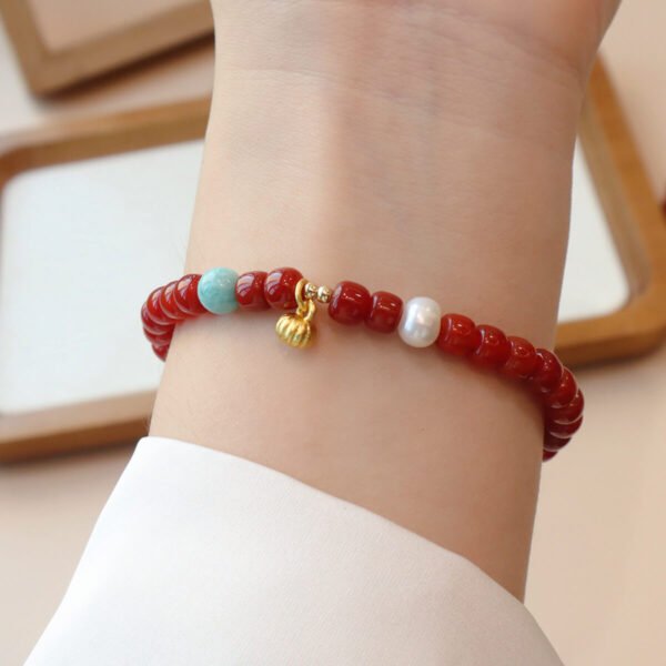 Women Bracelet Red Agate - Image 2