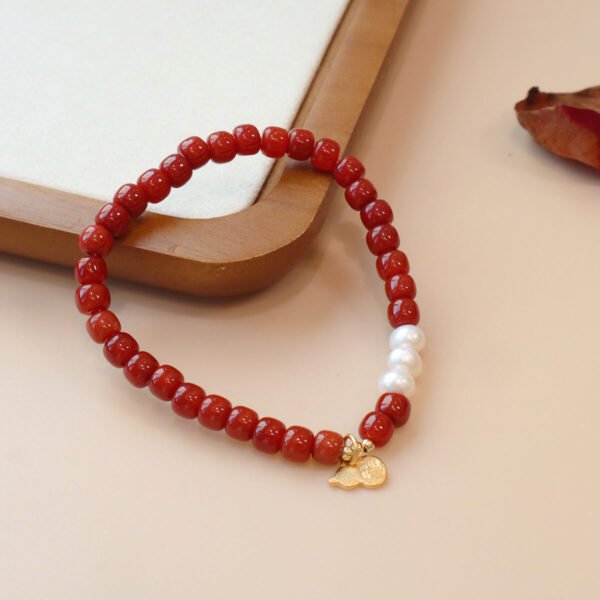 Women Bracelet Red Agate