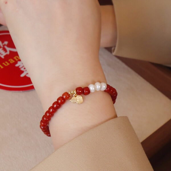 Women Bracelet Red Agate - Image 4