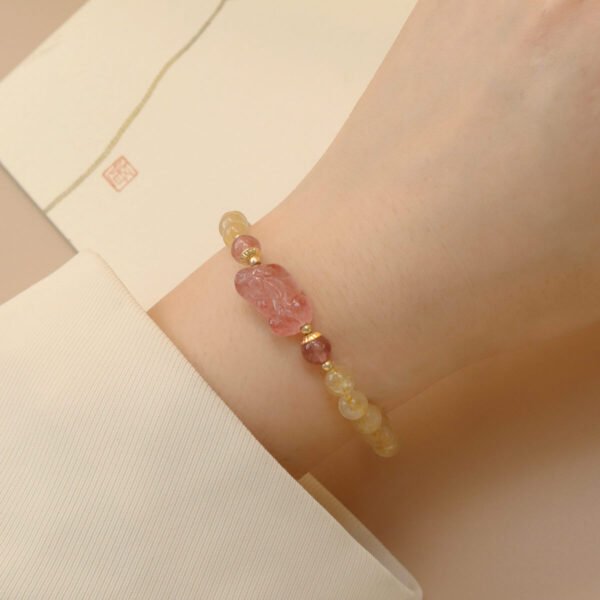 Women Bracelet Yellow Crystal - Image 4