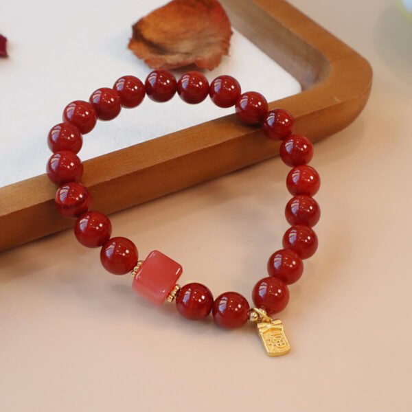 Women Bracelet Red Agate