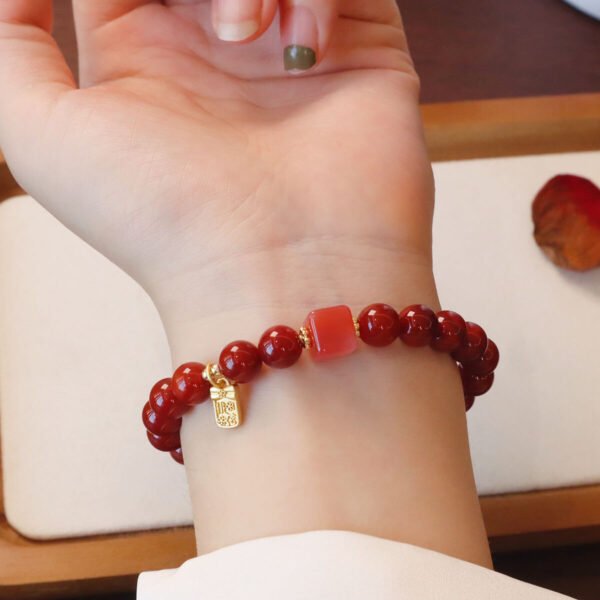 Women Bracelet Red Agate - Image 3