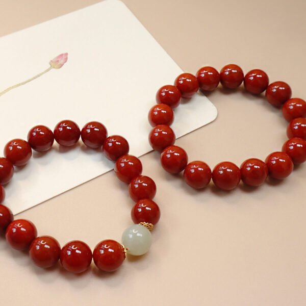 Unisex Bracelet Red Agate #01241427 - Image 7