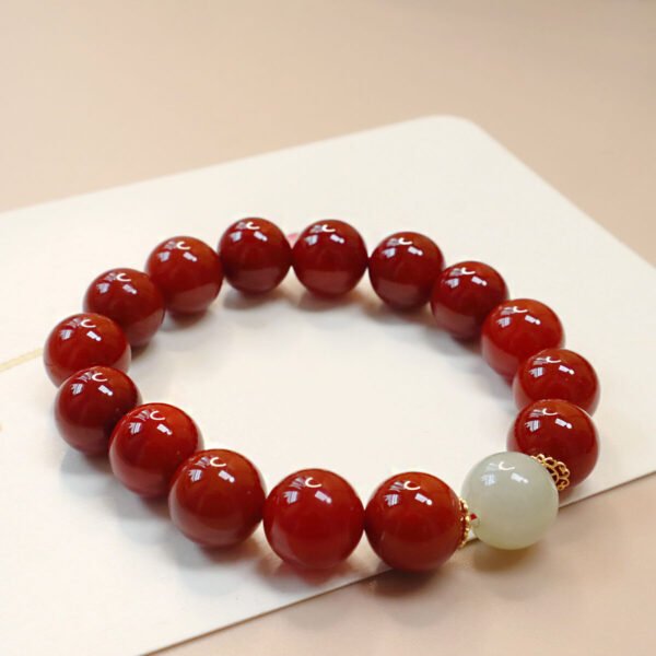 Unisex Bracelet Red Agate #01241427