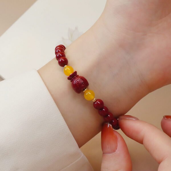 Women Bracelet Cinnabar Red #01241524 - Image 2