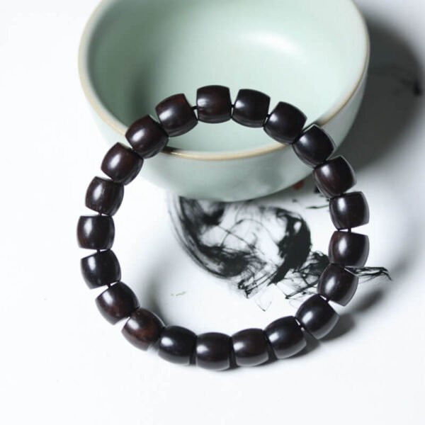 Natural Ebony Bead Unisex Prayer Bead Bracelet #01271731 - Image 2