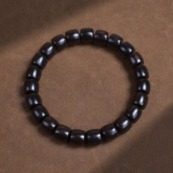 Natural Ebony Bead Unisex Prayer Bead Bracelet #01271731 - Image 4