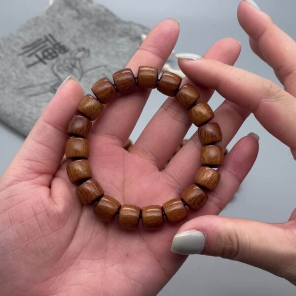 #01282057 Rosewood Buddhist Prayer Beads Bracelet - Image 4