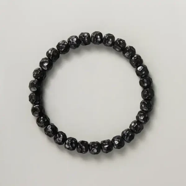 #02060121 Coconut Diadem Carved Lunar Crater Shape Bracelet - Image 6